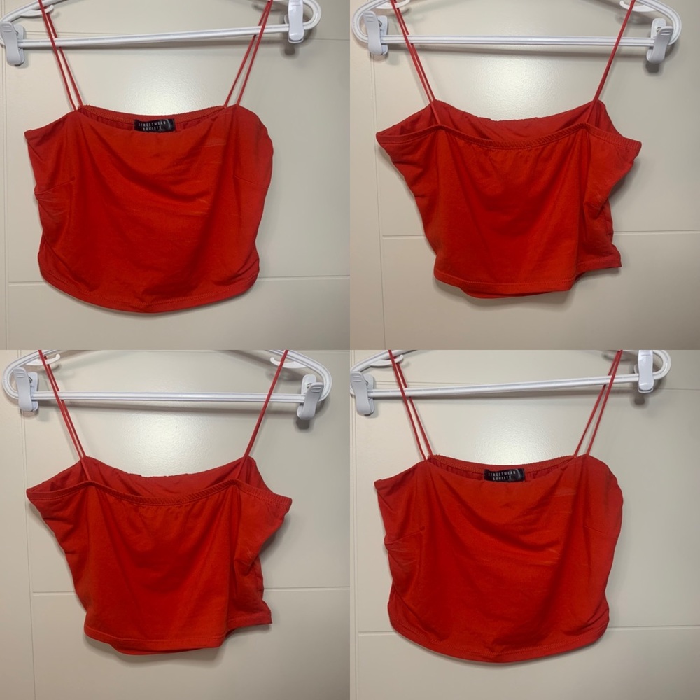Red tube top